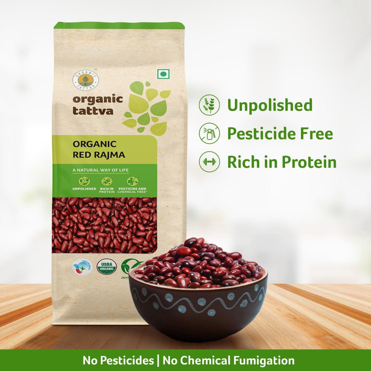 ORGANIC TATTVA Red Kidney Beans (Rajma)