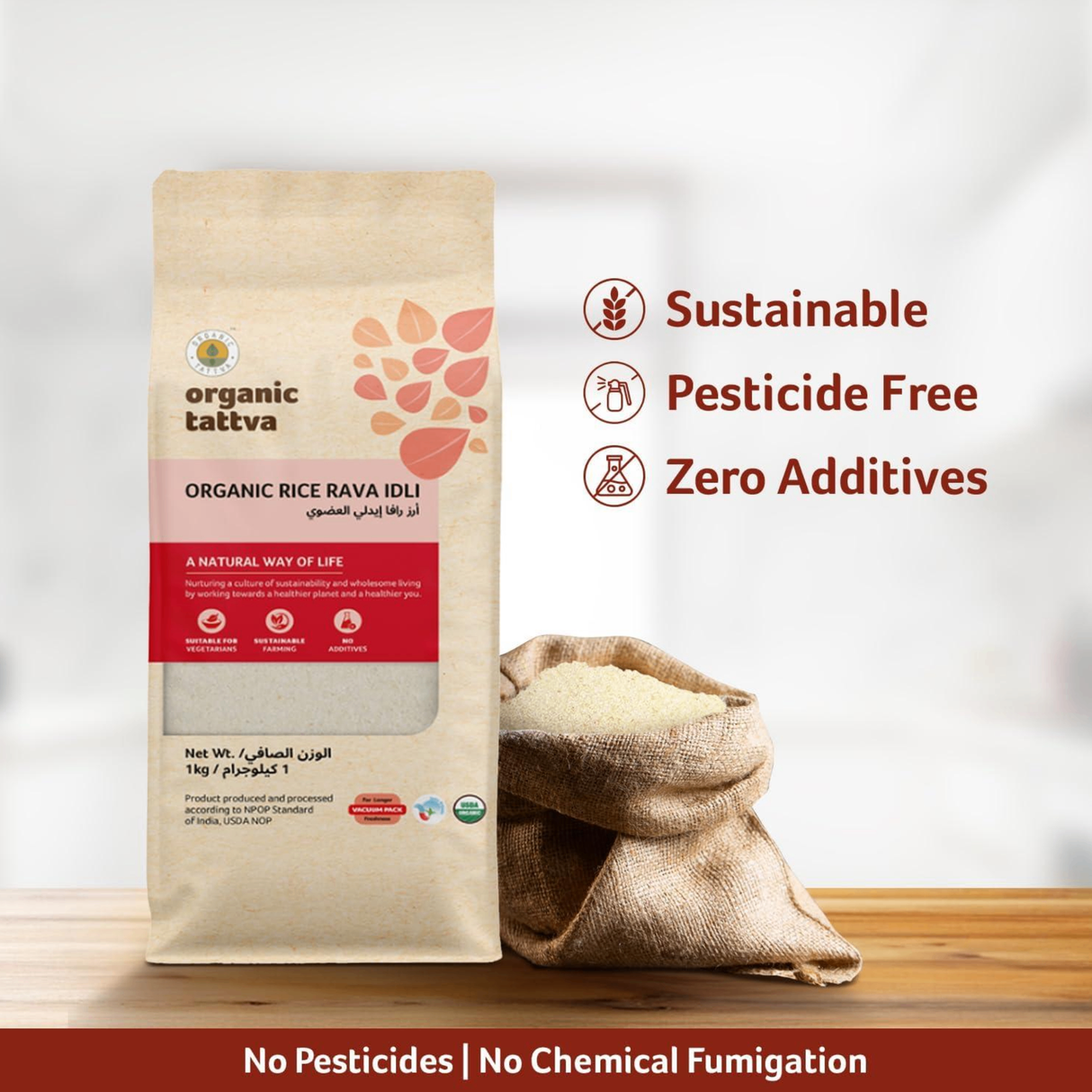 ORGANIC TATTVA Rice Rava Idli