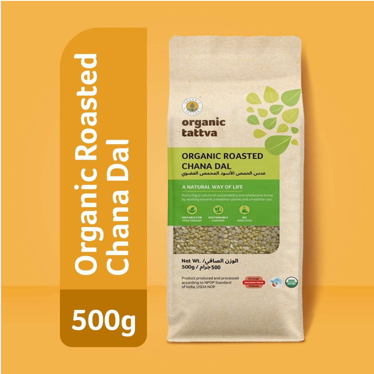 ORGANIC TATTVA Roasted Chana Dal
