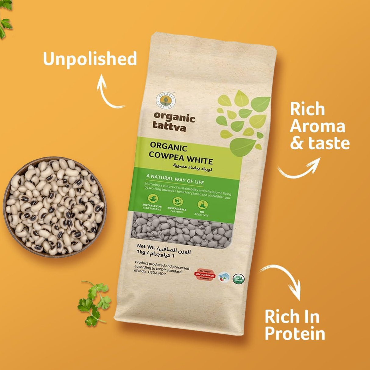ORGANIC TATTVA White Cowpeas