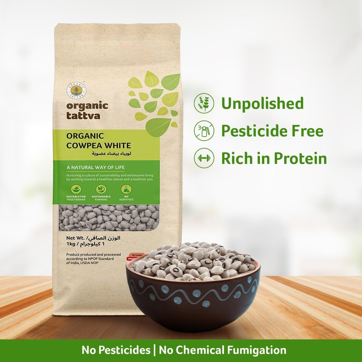 ORGANIC TATTVA White Cowpeas
