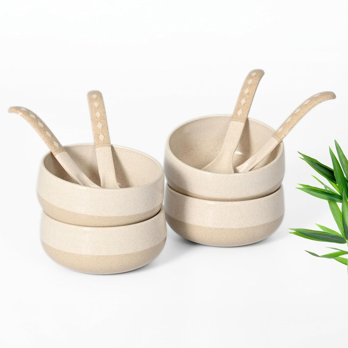 FRENVI Kids Feeding Bowl with Spoon 250 ml | 4 Pcs