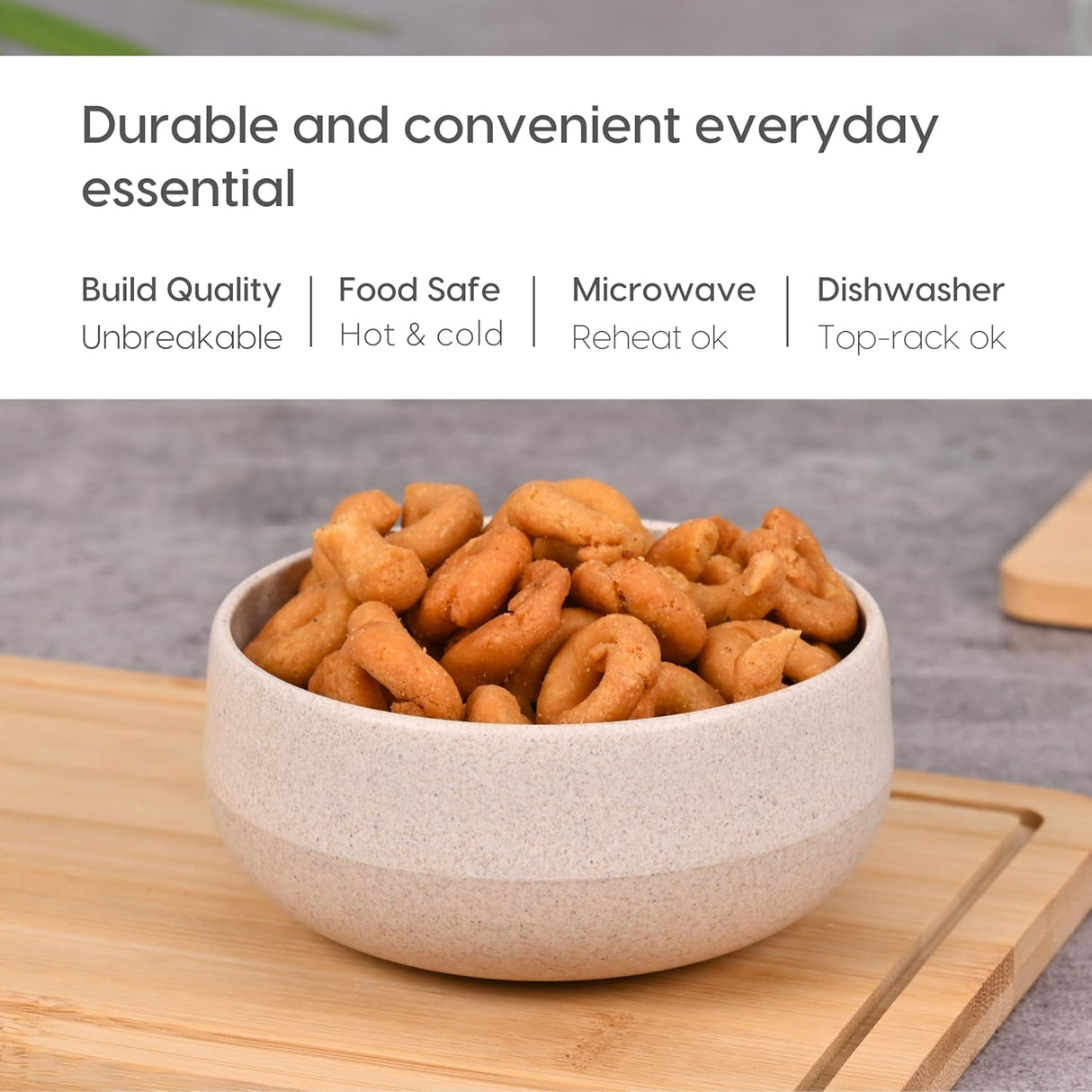 FRENVI Kids Feeding Bowl with Spoon 250 ml | 4 Pcs