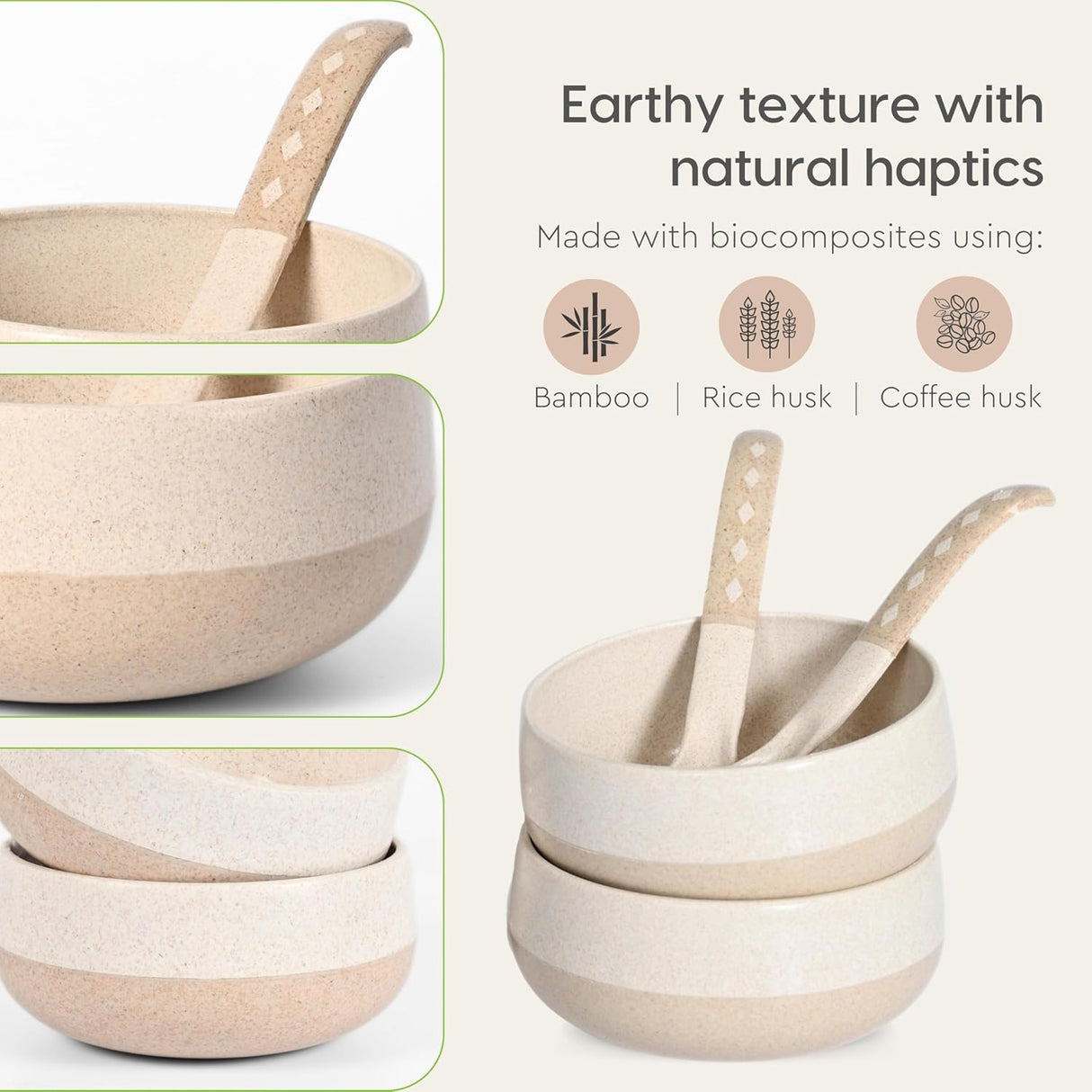 FRENVI Kids Feeding Bowl with Spoon 250 ml | 4 Pcs