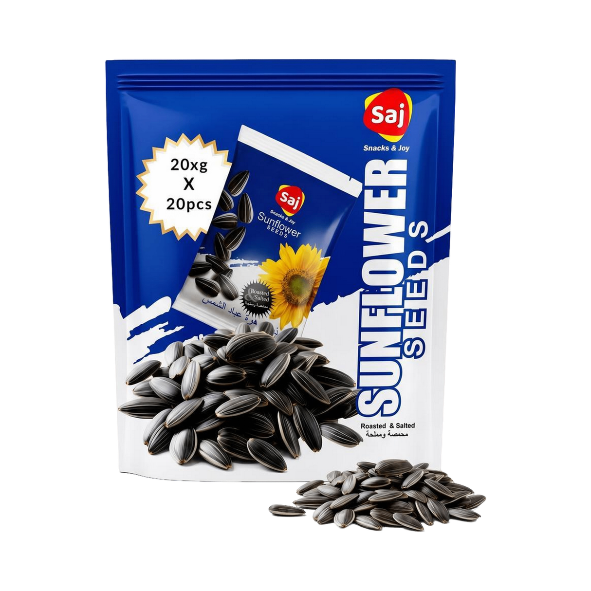 Saj Sunflower Seeds Roasted & Salted 400g