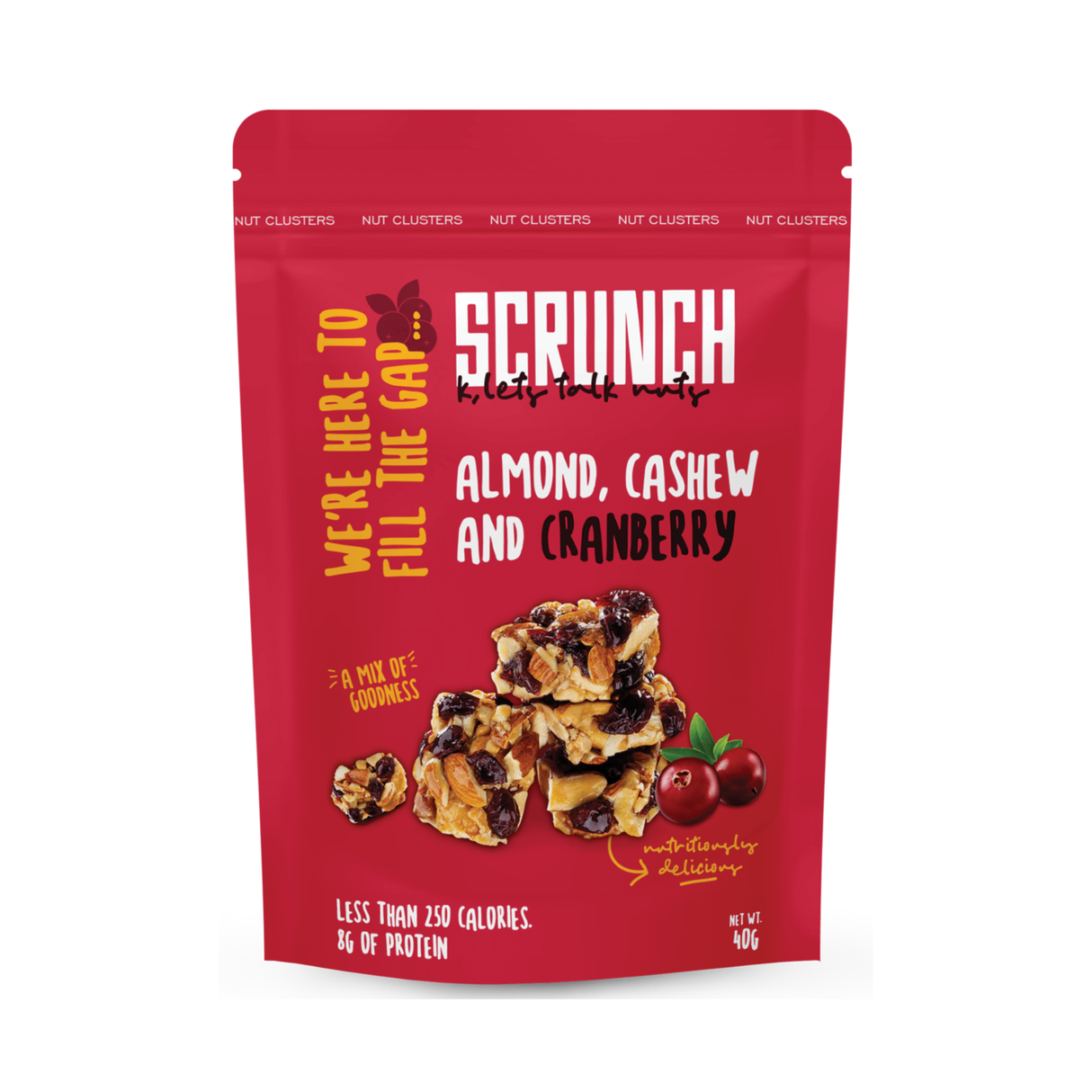 Scrunch Almond, Cashew & Cranberry Cluster | 40g