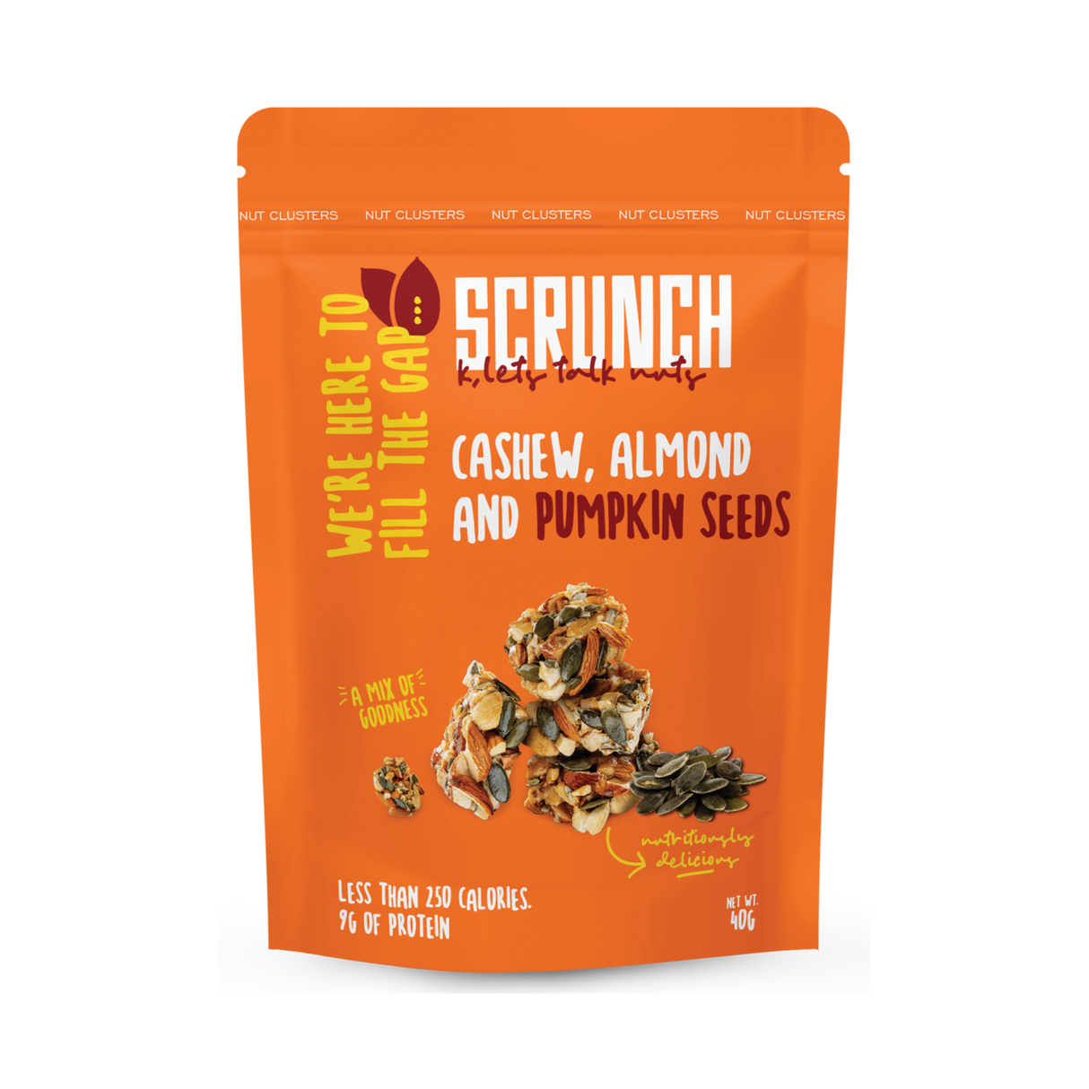 Scrunch Almond, Cashew & Pumpkin Seed Cluster | 40g