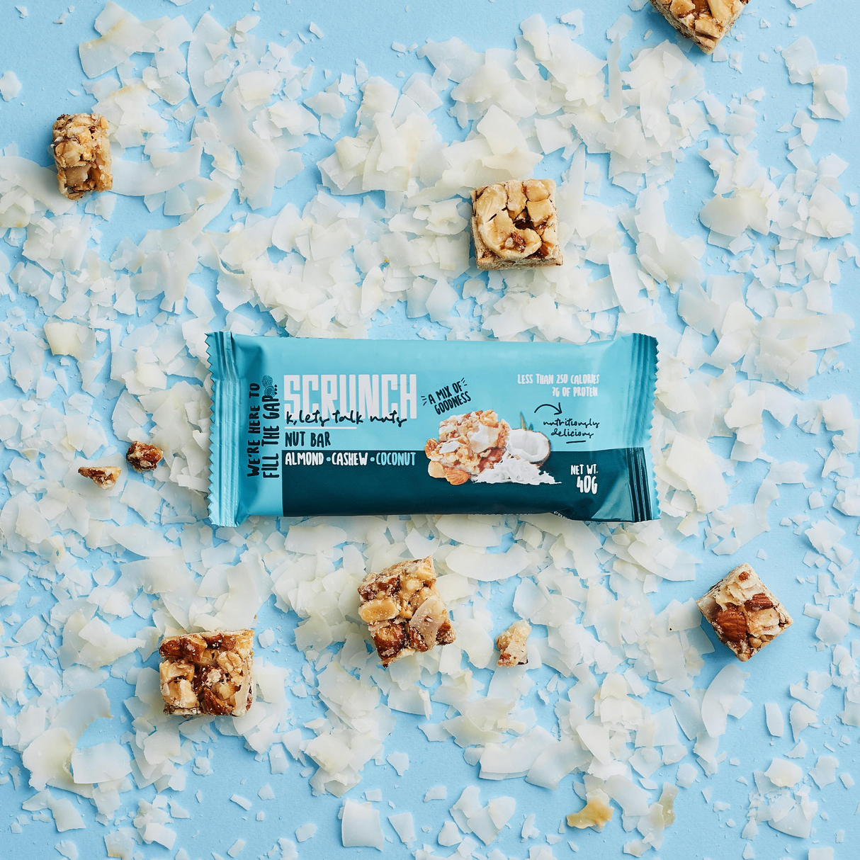 Scrunch Bar Nuts Almond, Cashew & Coconut | 40g