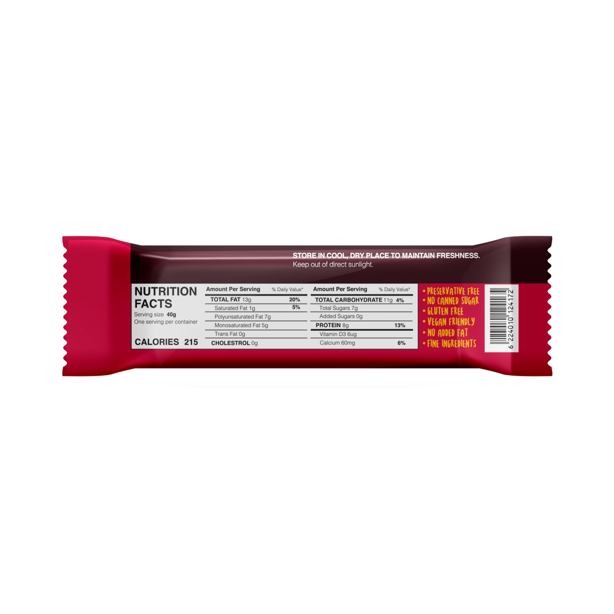 Scrunch Bar Nuts Almond, Cashew & Cranberry | 40g