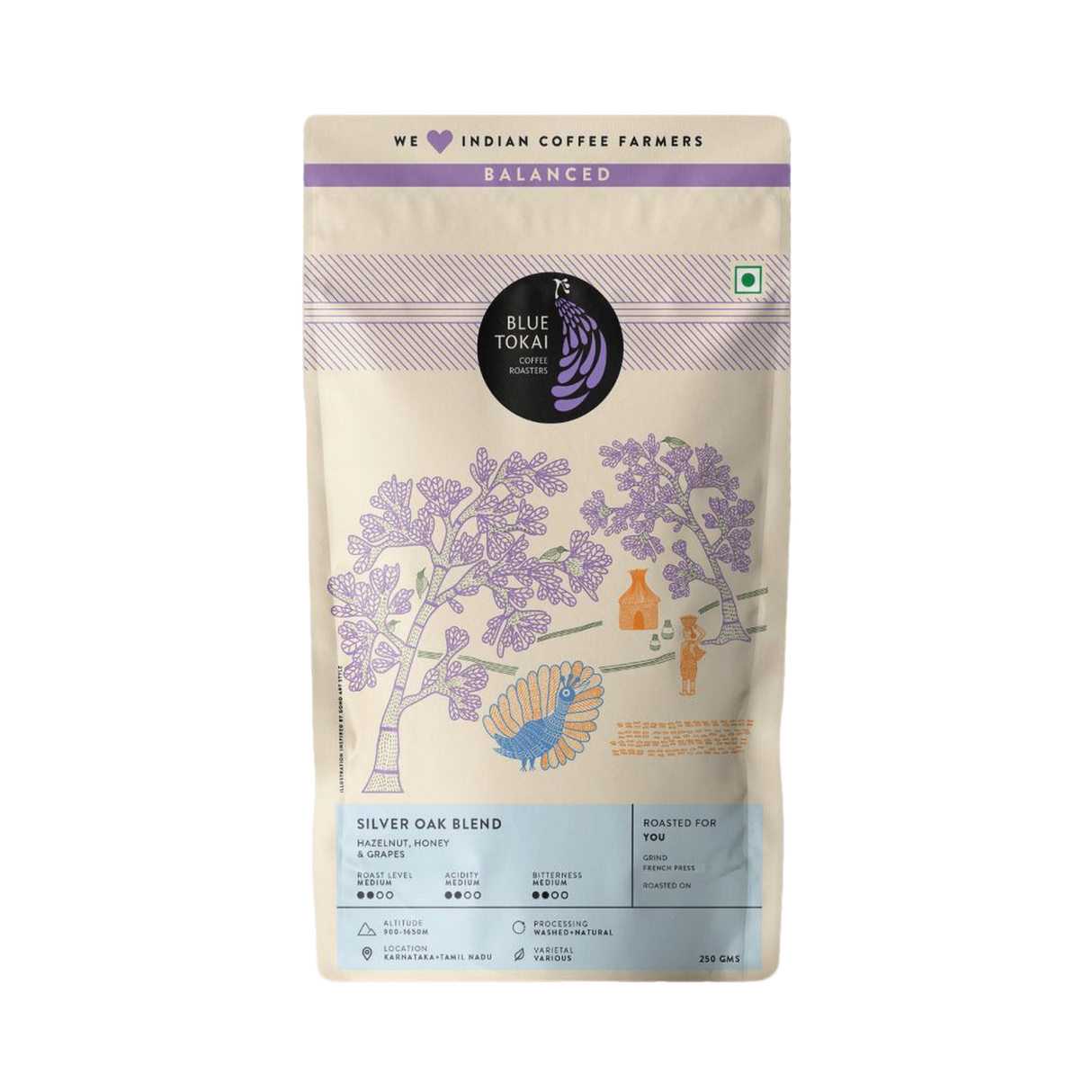 BLUE TOKAI Ground Coffee - Silver Oak - Medium Roast