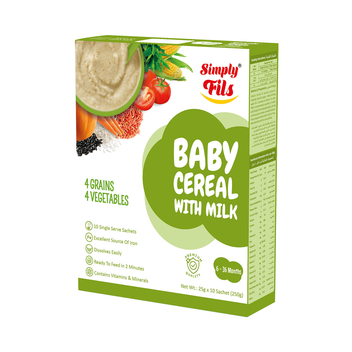 SIMPLY FILS 4grains 4 vegetables
