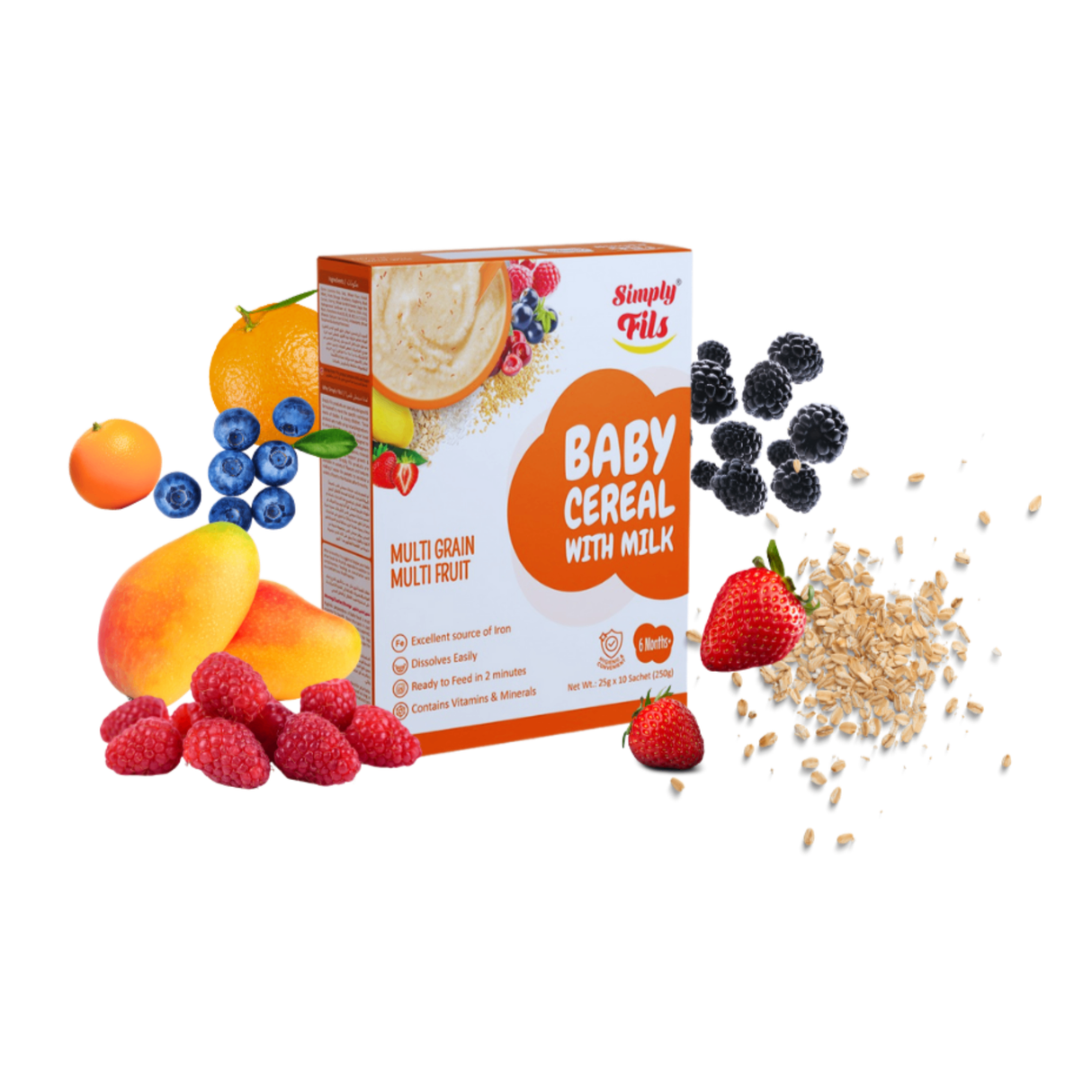 SIMPLY FILS Multigrains Multifruits