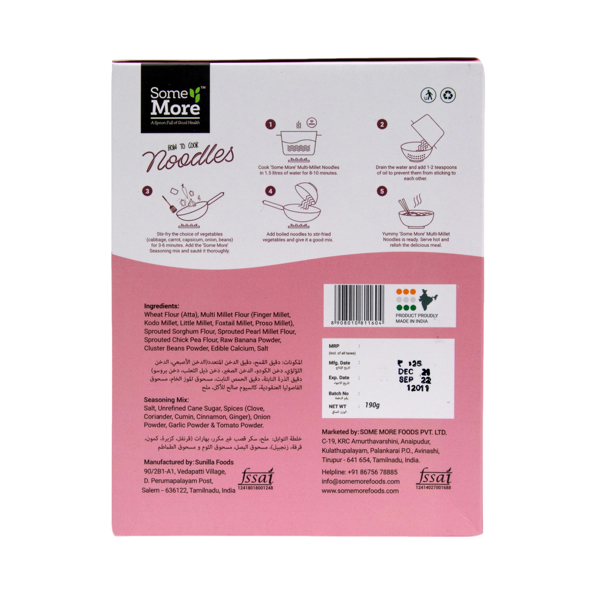 SOME MORE Hakka Noodles: Multi-Millet