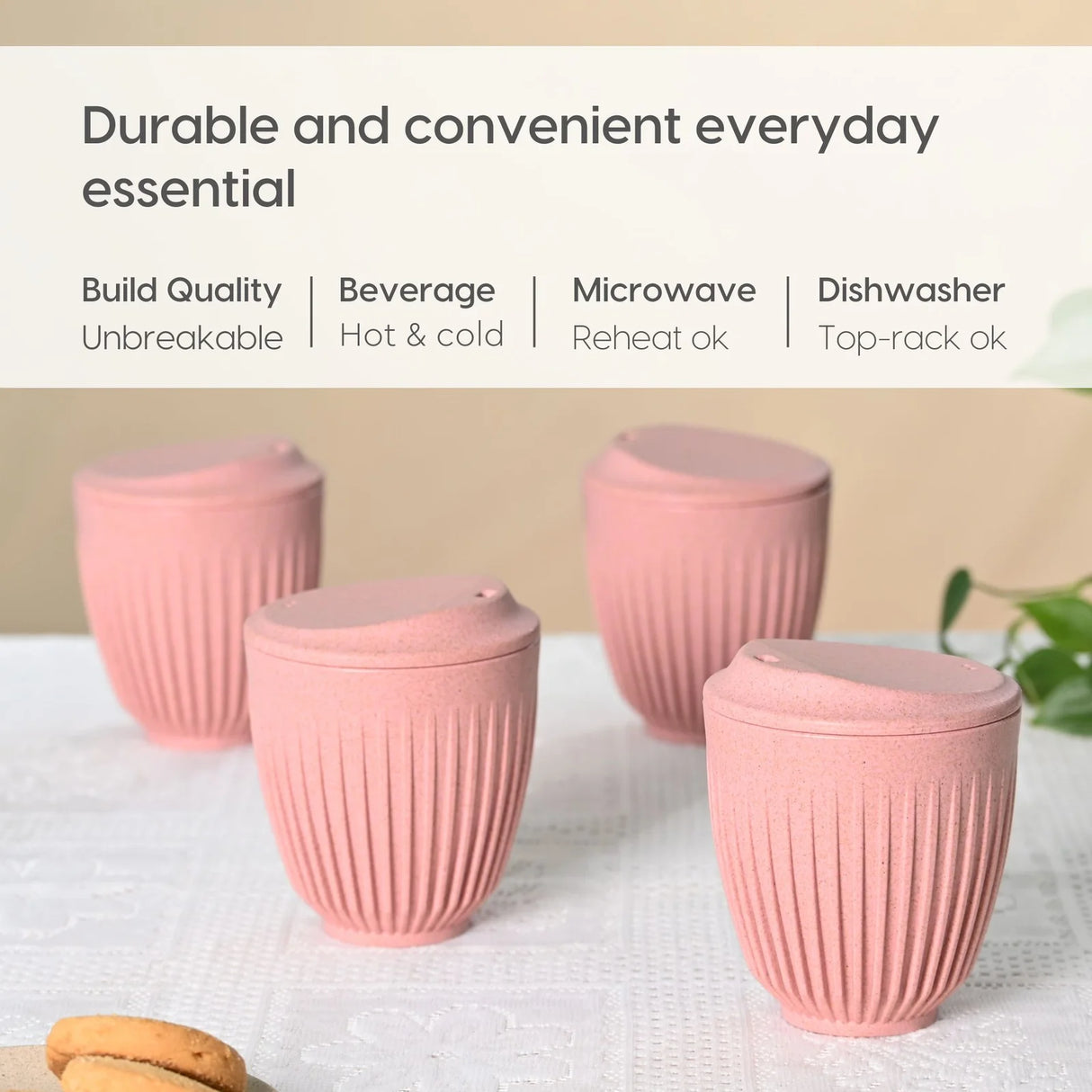 FRENVI Retro Cup 250 ml | 4 Pcs