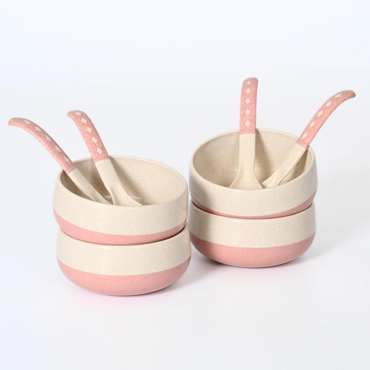 FRENVI Kids Feeding Bowl with Spoon 250 ml | 4 Pcs