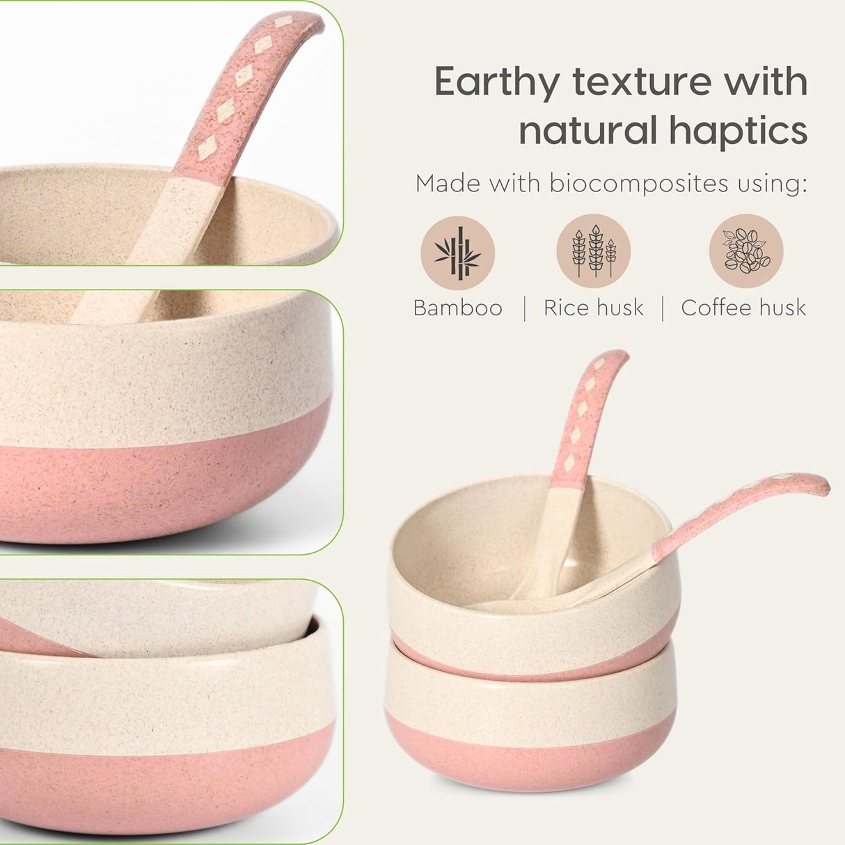 FRENVI Kids Feeding Bowl with Spoon 250 ml | 4 Pcs