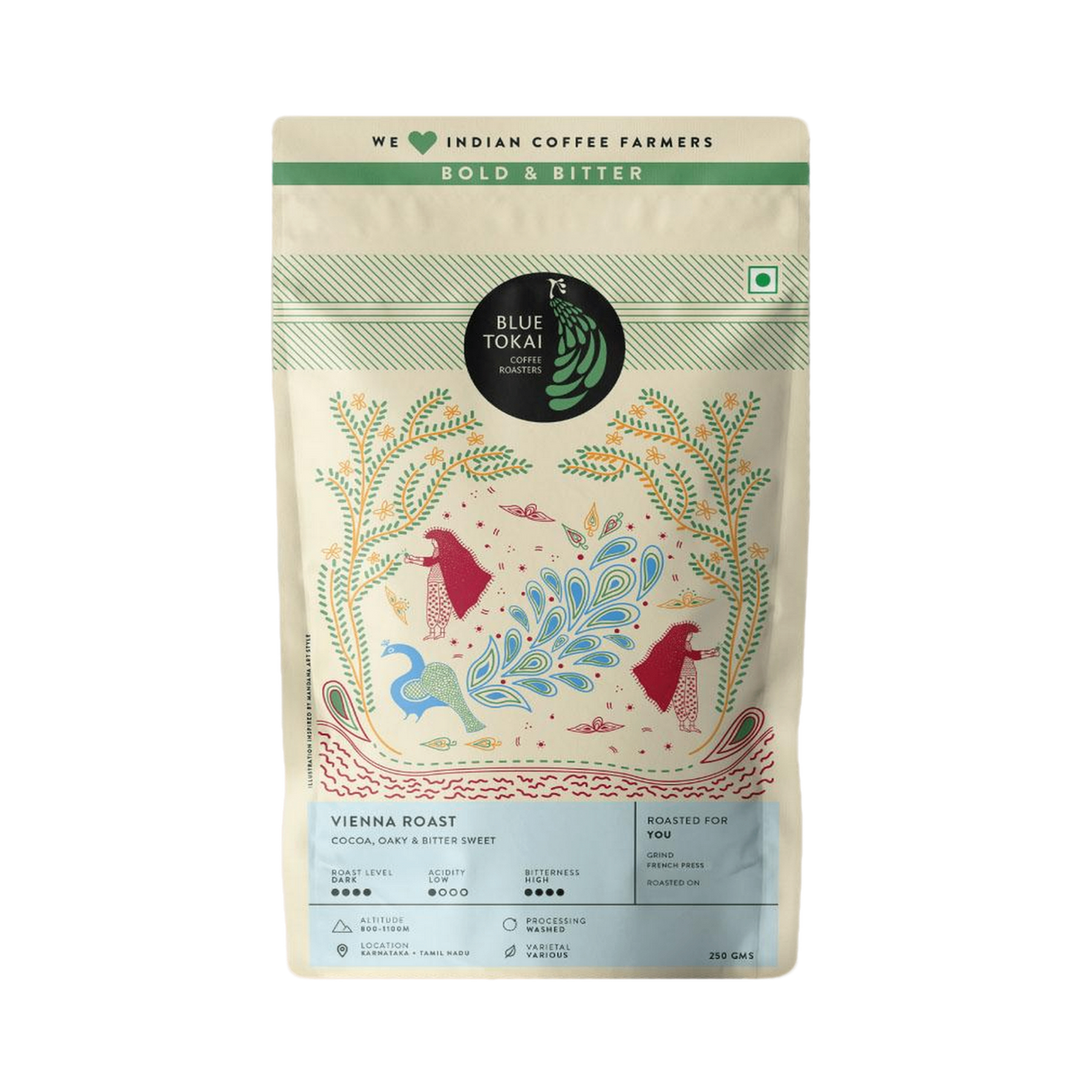 BLUE TOKAI Ground Coffee - Vienna - Dark Roast