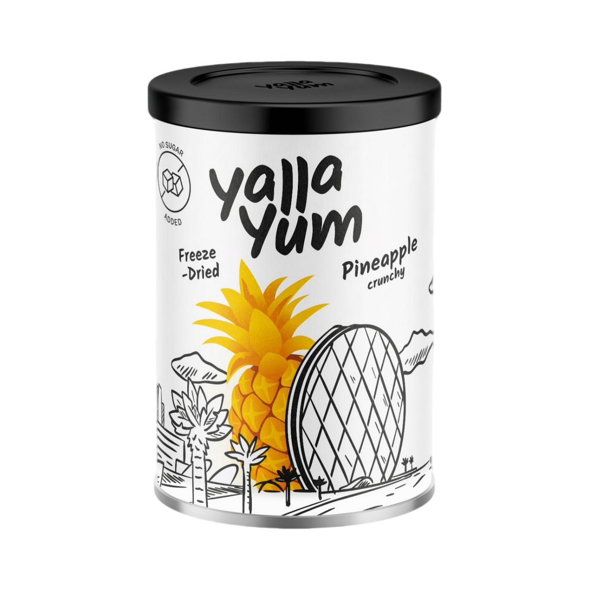 YALLA YUM Freeze Dried Pineapple Crunchy | 30 g