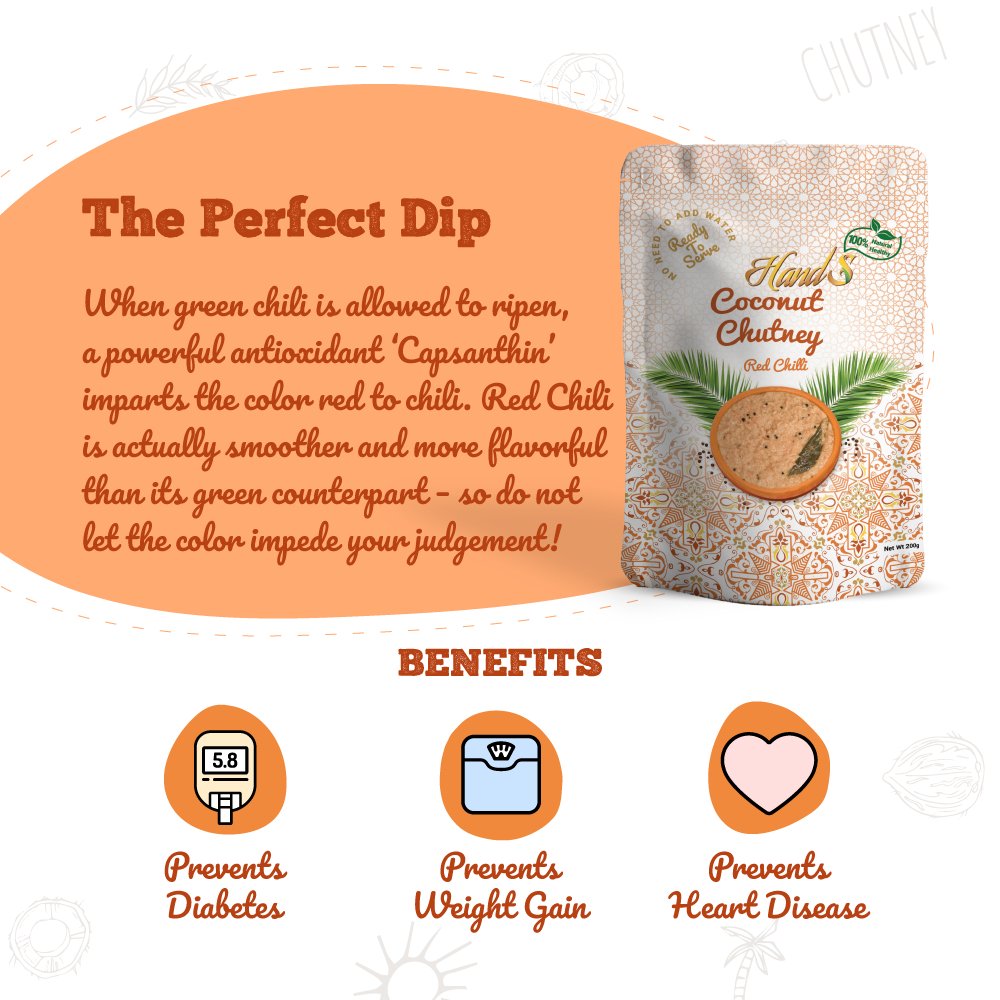 Coconut Chutney: Red Chilli - Nourify