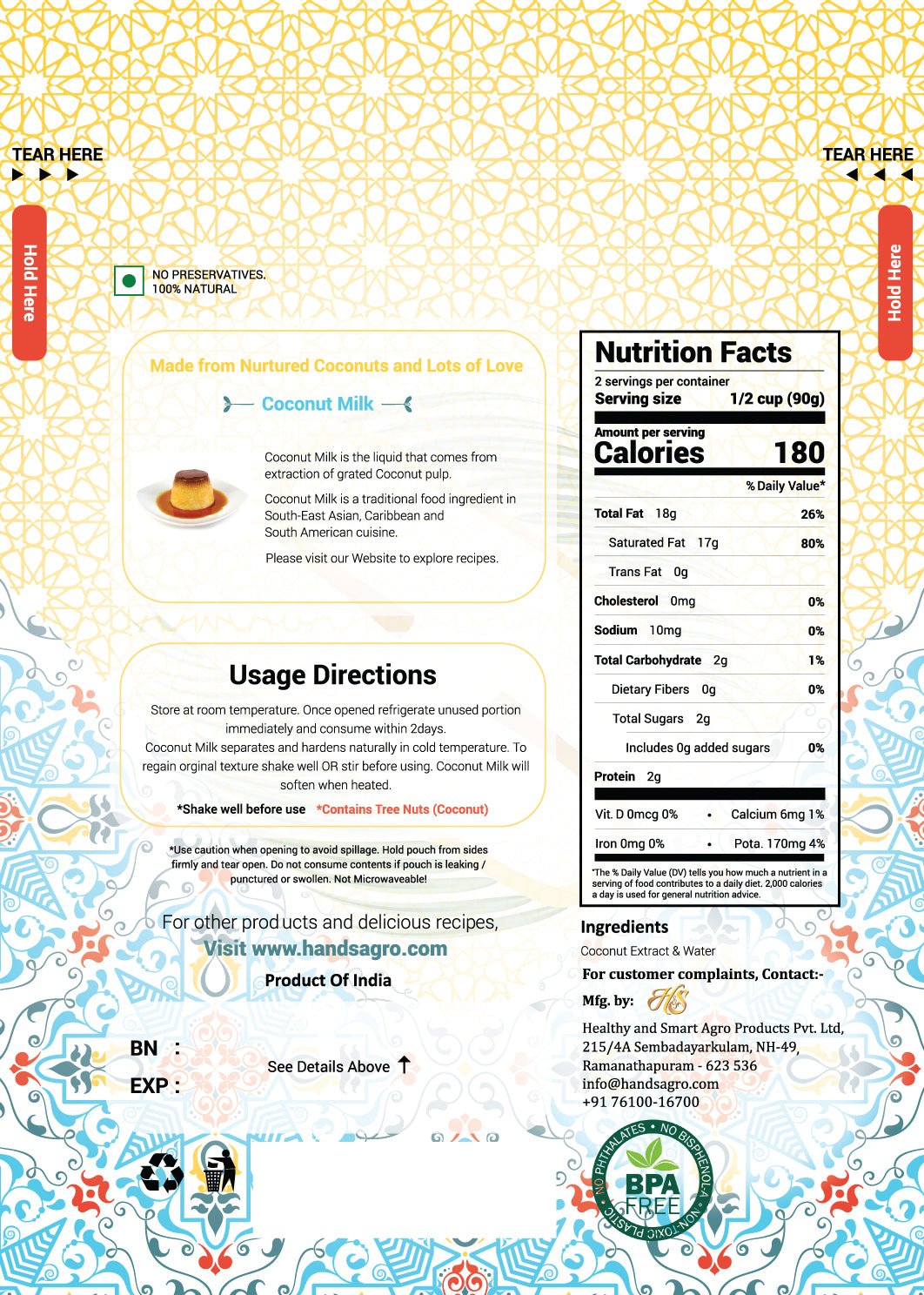 Coconut Milk (12% Fat) - Nourify