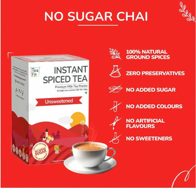 Instant Spiced Tea Premix | 14g x 10 pcs - Nourify