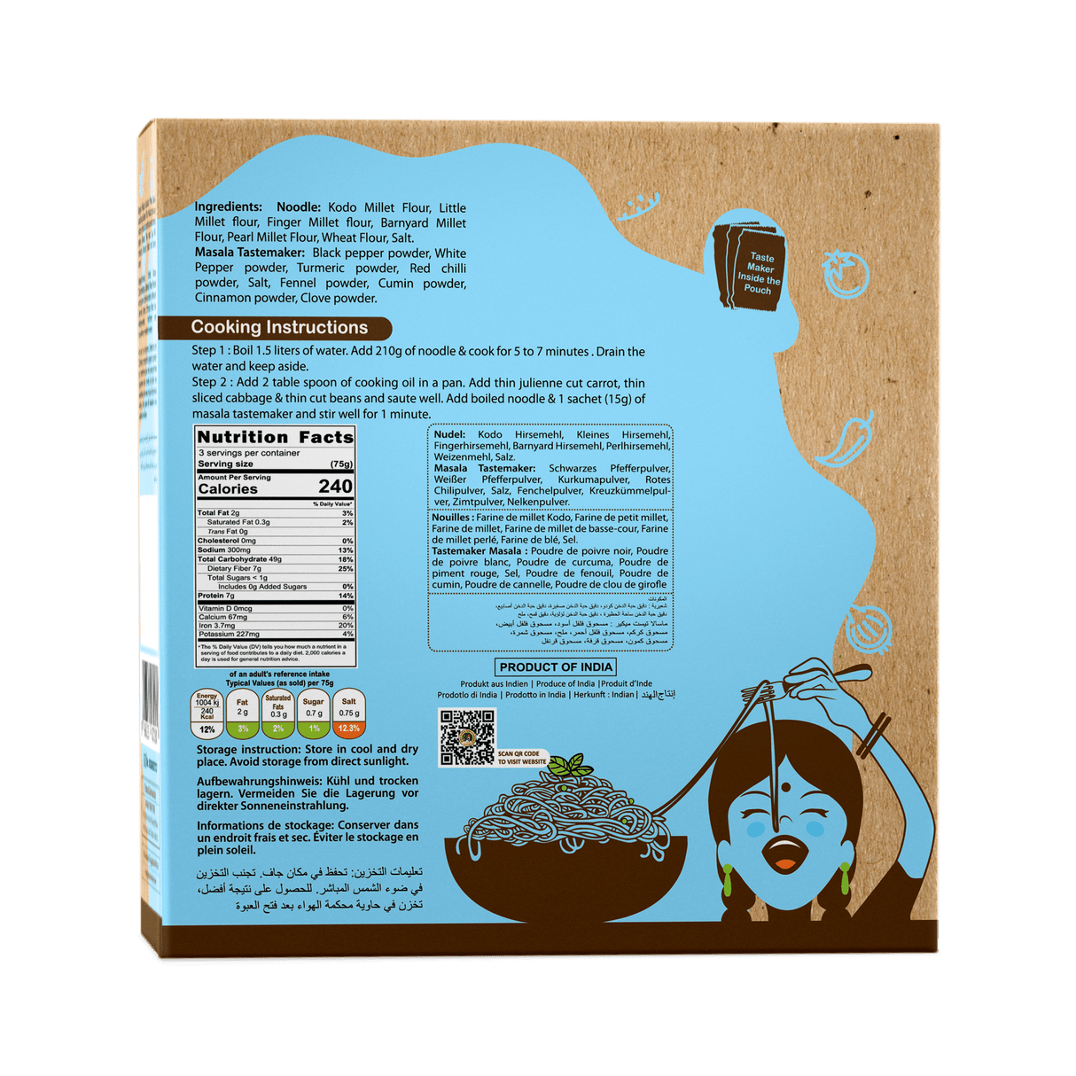 NFS Assorted Hakka Noodles - Pack of 3 - Nourify