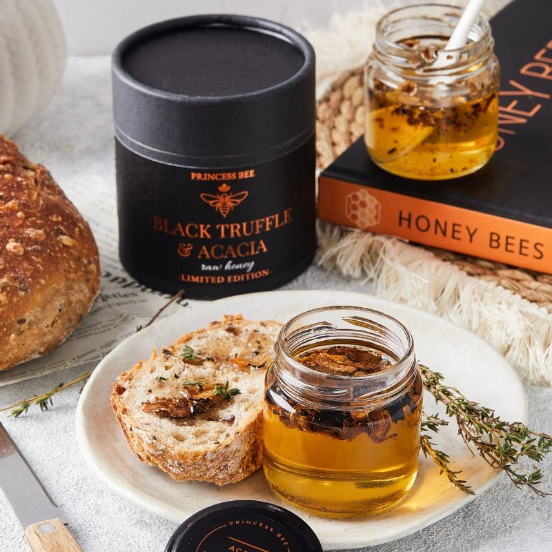PRINCESS BEE Black Truffle and Acacia Raw Honey