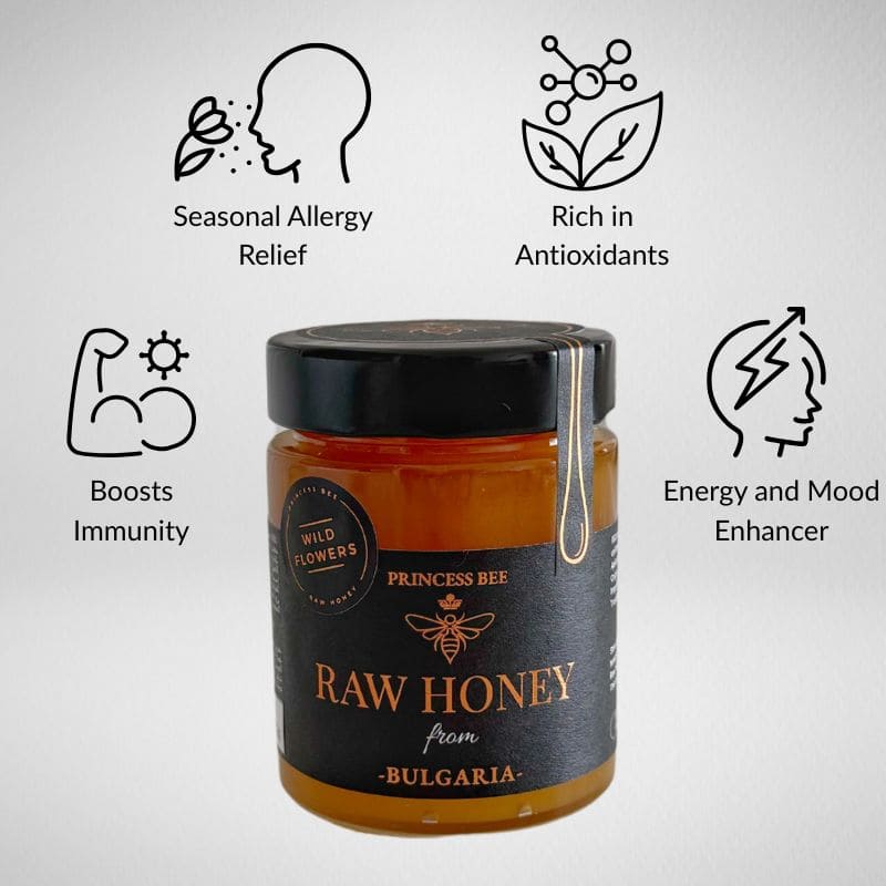 PRINCESS BEE Raw Wildflowers Honey