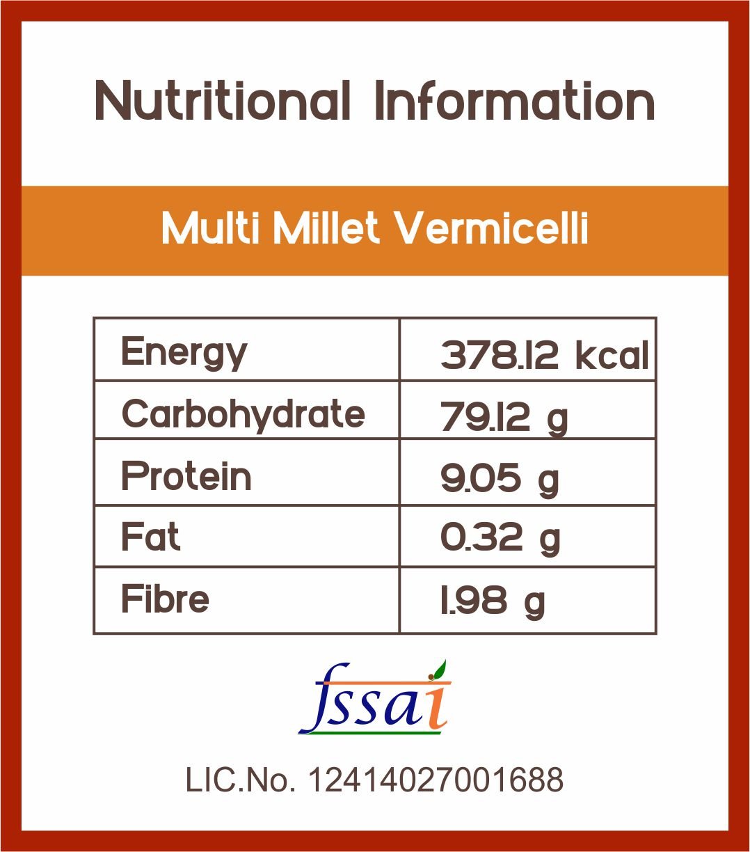 Vermicelli: Multi Millet - Nourify