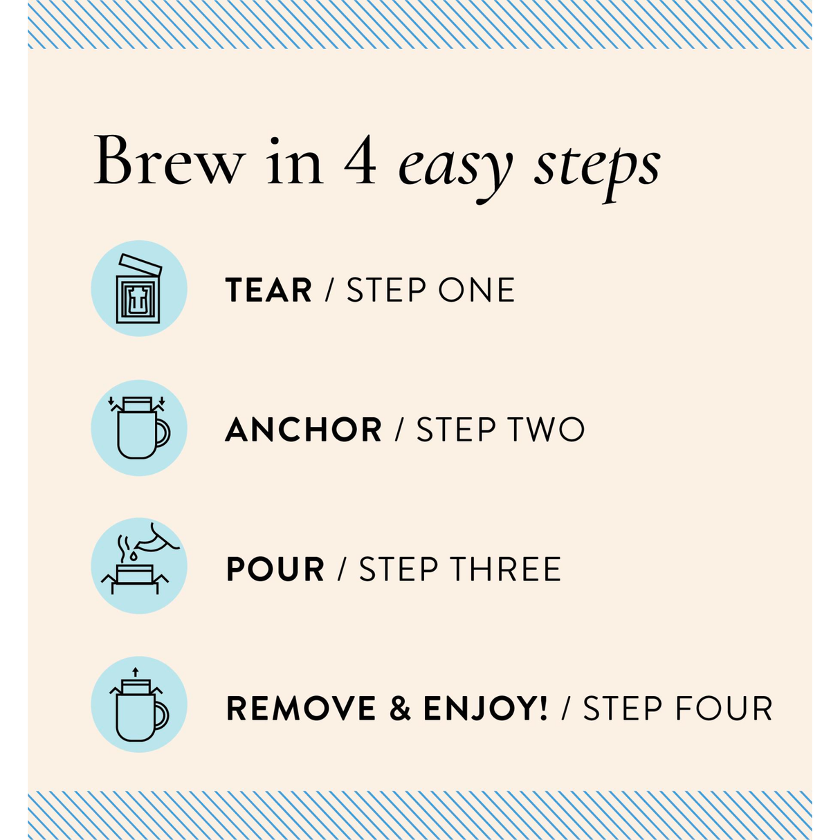 BLUE TOKAI Coffee - Easy Pour Brew Bags  - Vienna - Dark Roast