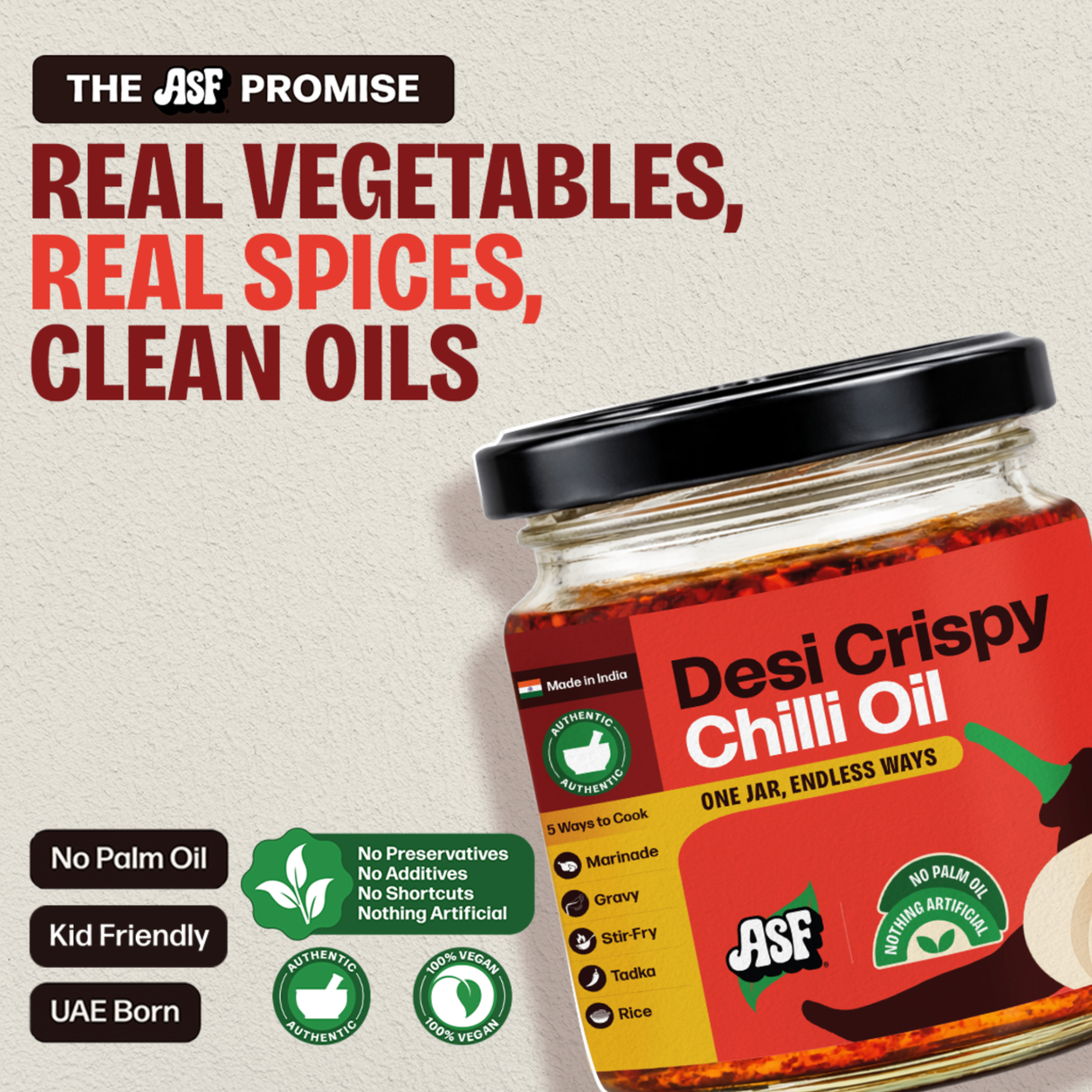 ASF Desi Crispy Chilli Oil | 180g