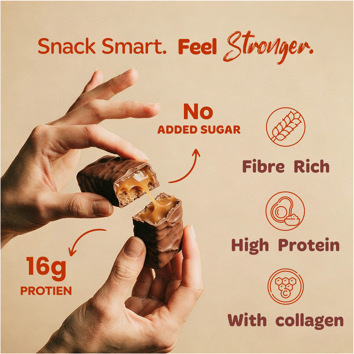 BOTH Caramel Chocolate Protein Bar | 55g