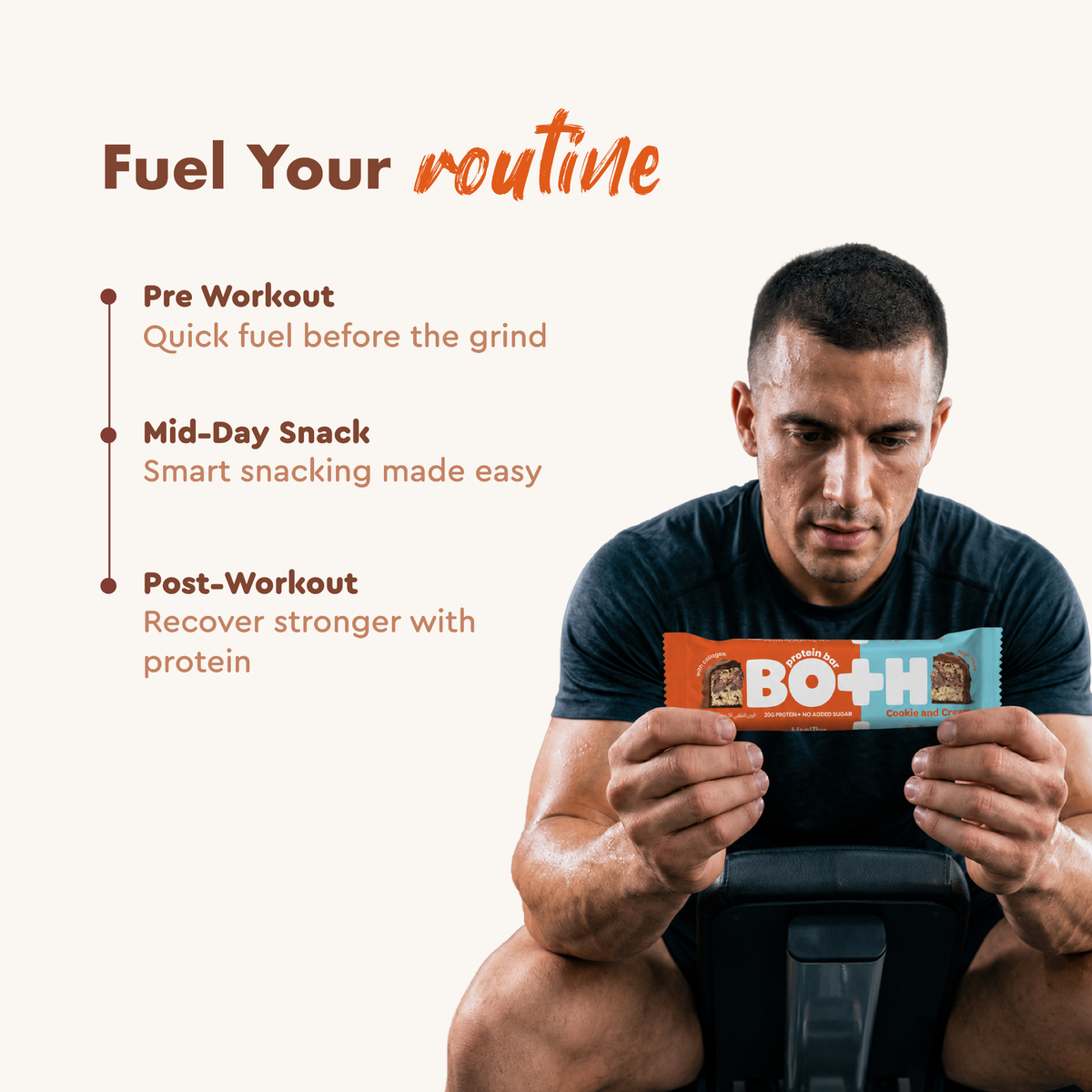 BOTH Cookie and Cream Protein Bar | 55g