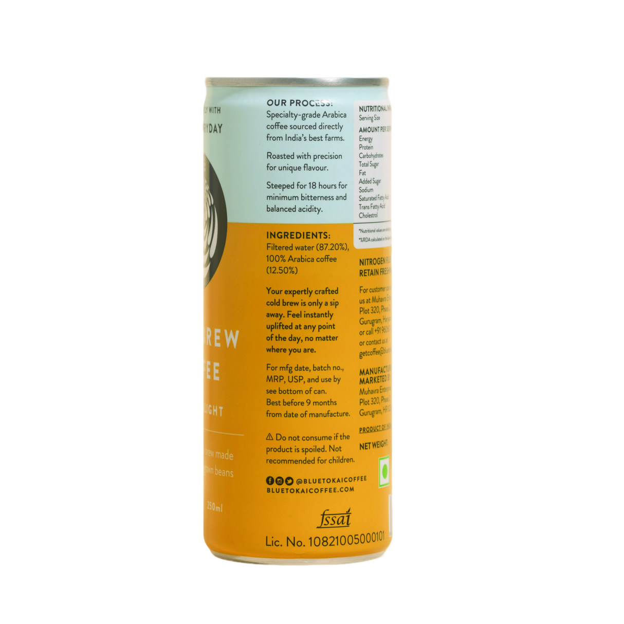 BLUE TOKAI Coffee - Cold Brew - Classic Light | 250 ml