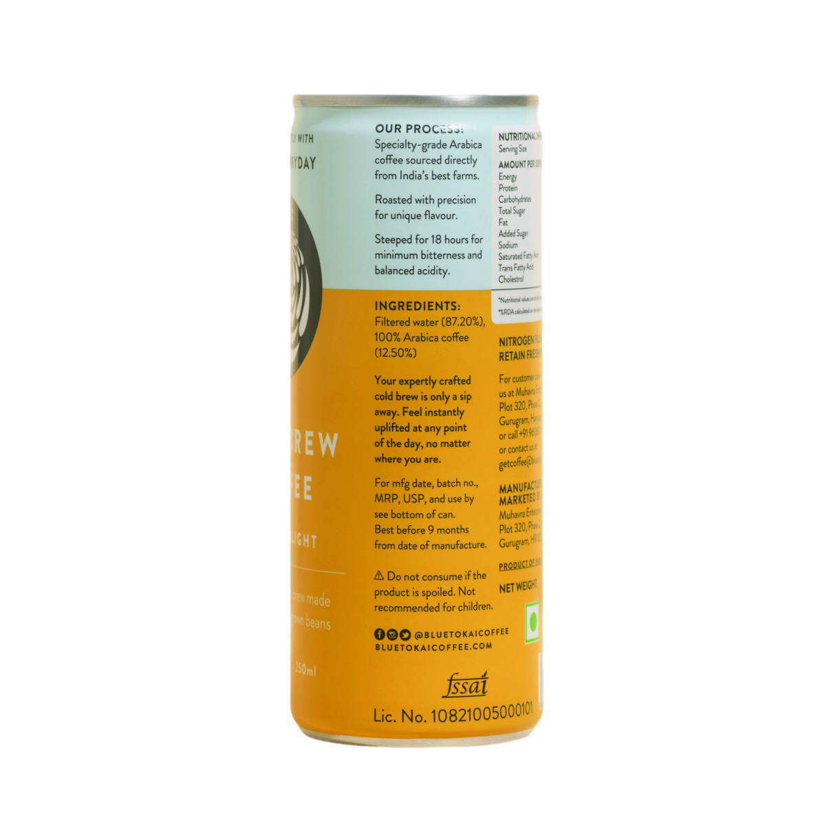 BLUE TOKAI Coffee - Cold Brew - Classic Light | 250 ml