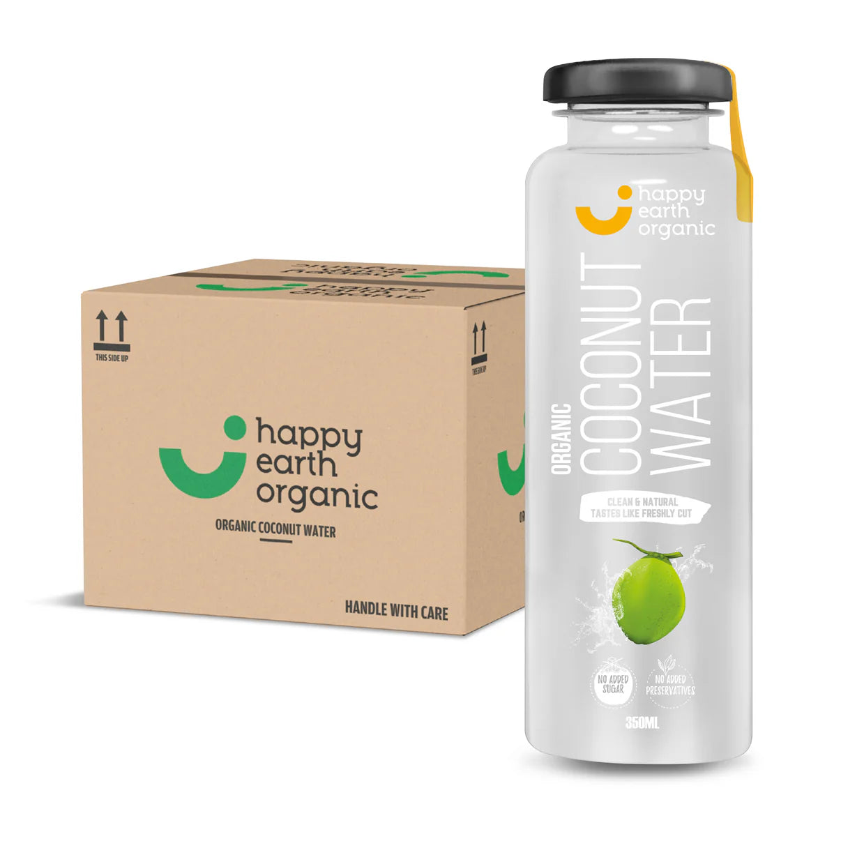 Happy Earth Organic Water | 350ml Glass Bottle