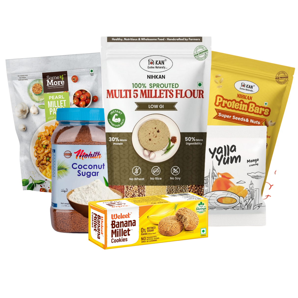 Wholesome Millets, Coconut Sugar & Snack Combo