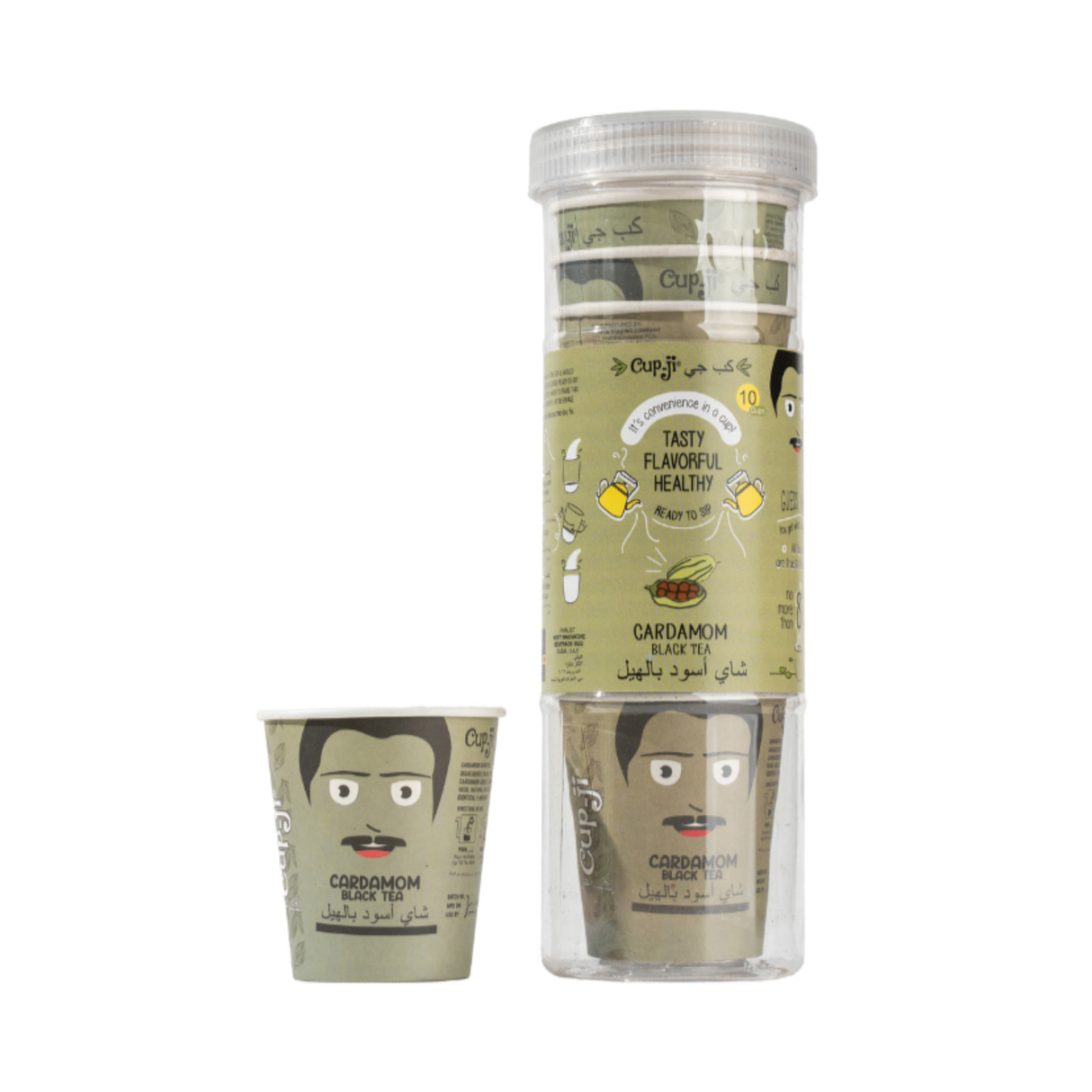 CUPJI Cardamom Black Tea Cups (10 Cups)