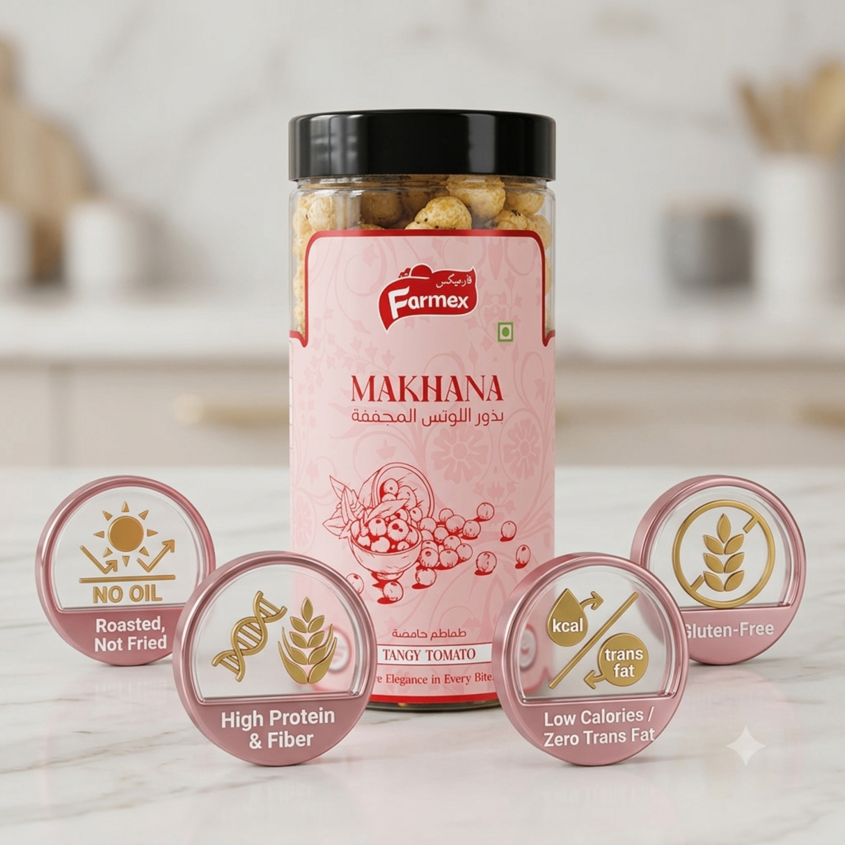 Farmex Roasted Makhana Tangy Tomato | 60g