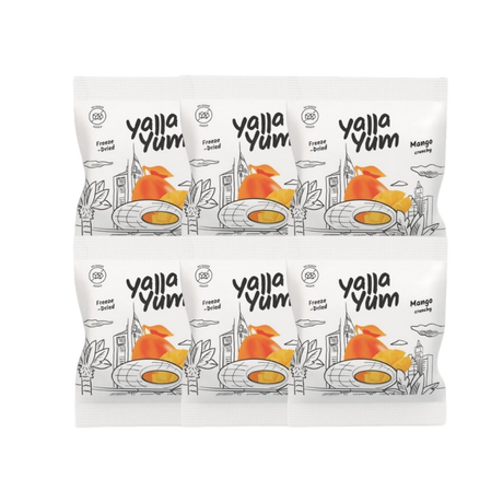 YALLA YUM Freeze Dried Mango | 6 Pcs x 15 g