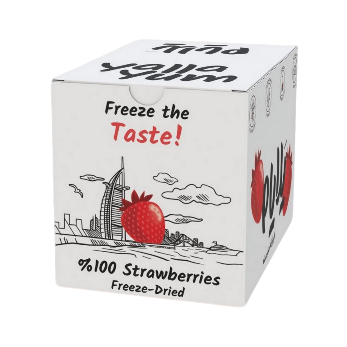 YALLA YUM Freeze Dried Strawberry | 6 pcs  x 8 g