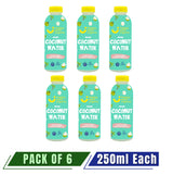 HAPPY EARTH Organic Coconut Water | 250 ml - Pack of 6