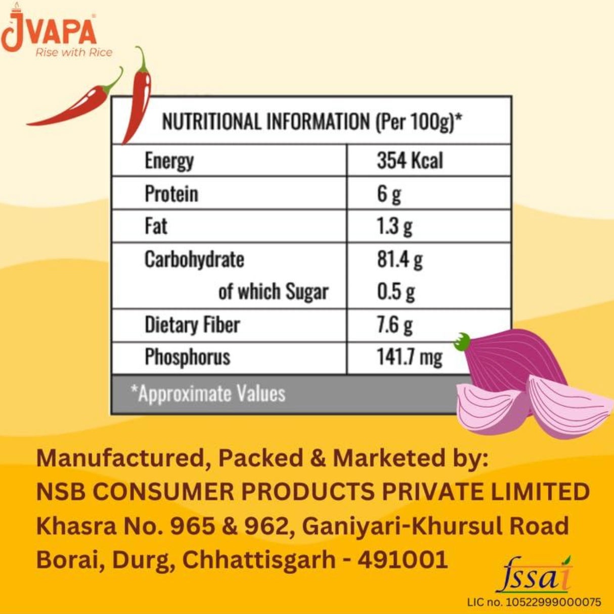 Jvapa Rice Noodles 400g