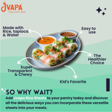 Jvapa Rice Paper Sheet - For Salad &Summer Rolls | 200g