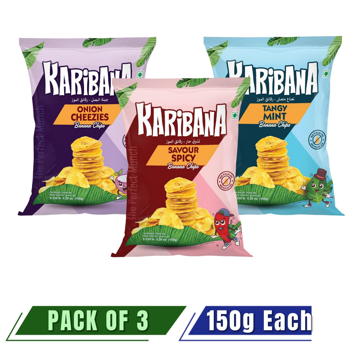 KARIBANA Assorted Banana Chips - Pack of 3