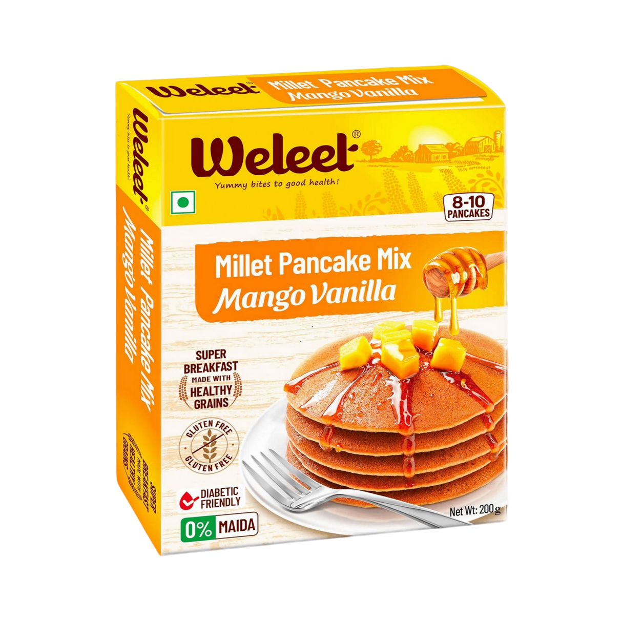 WELEET Millet Pancake Mix - Mango Vanilla