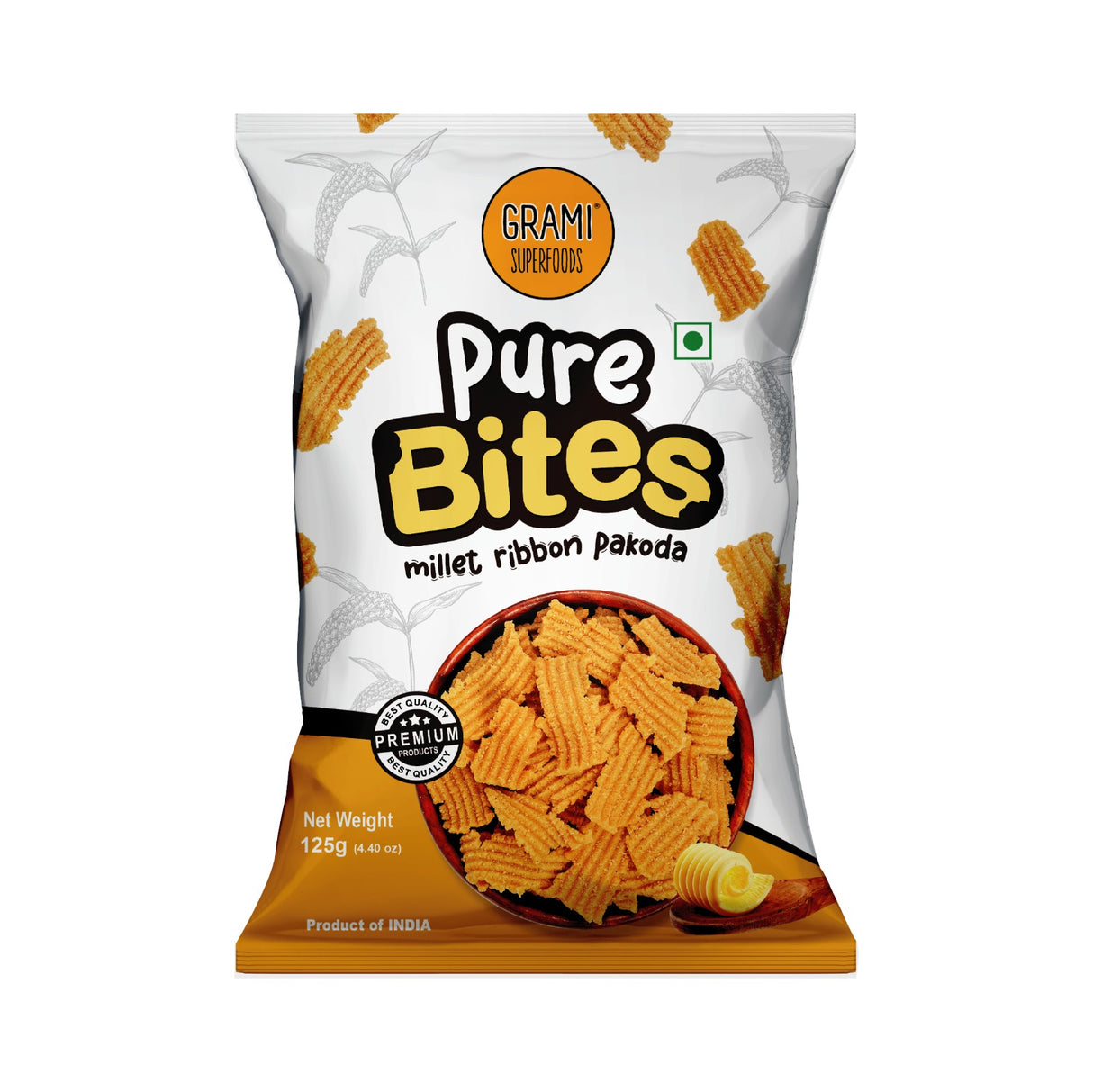 GRAMI Millet Pure Bites: Ribbon Pakoda