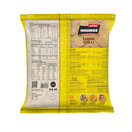 SHAREAT Minimos Whole Wheat Ready-to-Fry balls -  Lemon Chilli