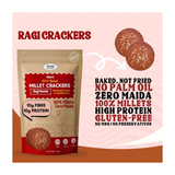NIHKAN Ragi Masala Crackers | 100g