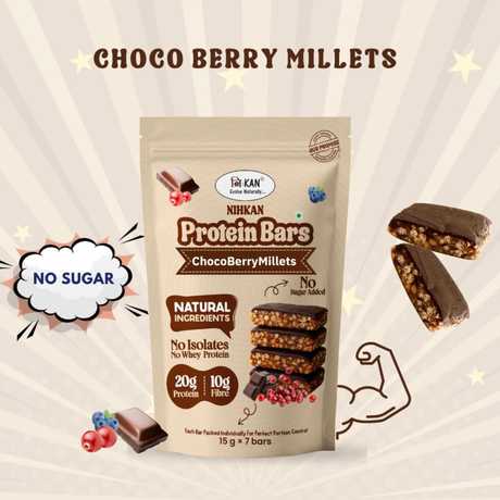 Nihkan Choco & Berry Bars | 100g